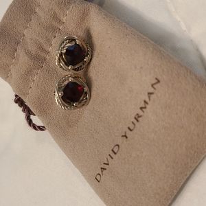 David Yurman Garnet Infinity Earrings